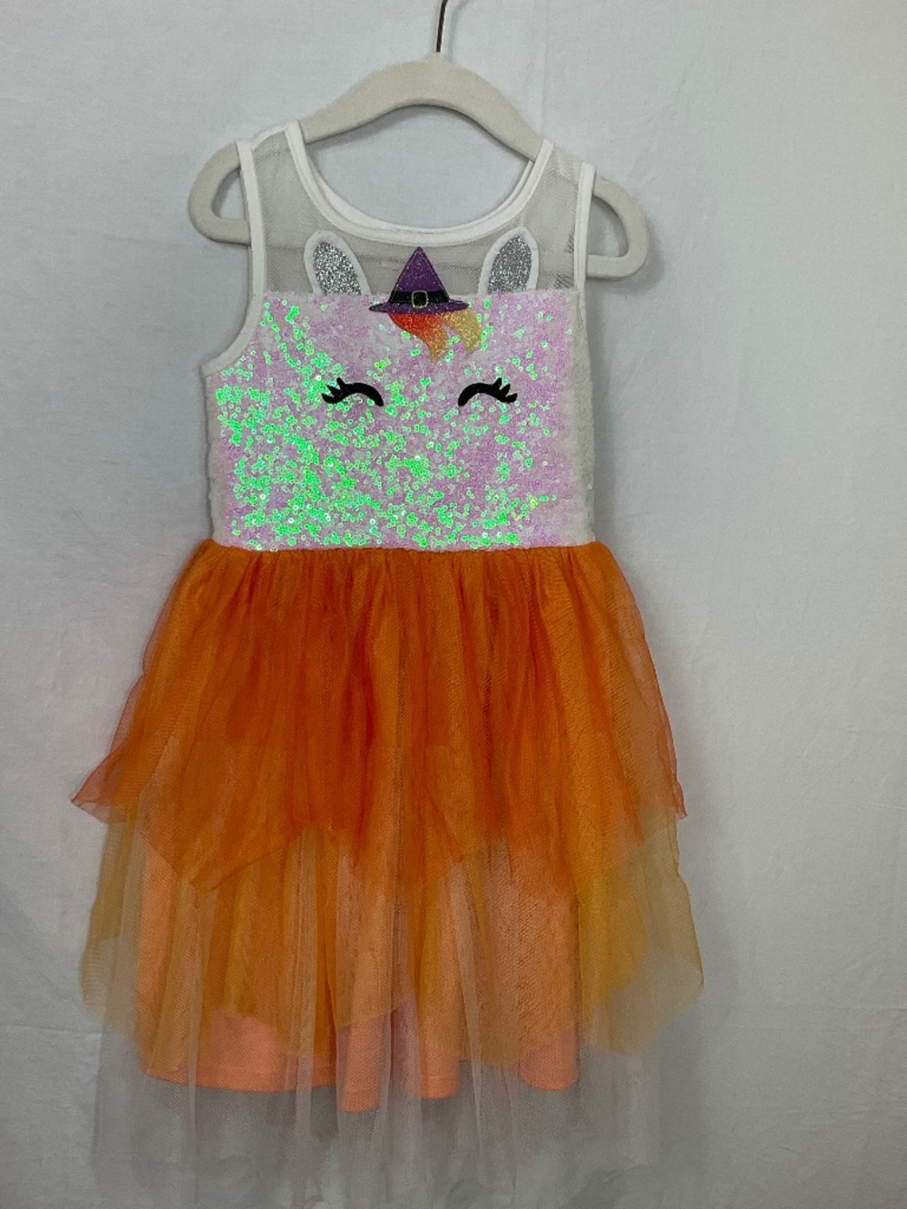 Halloween Theme Sequin Tutu Dress Child Size 6
